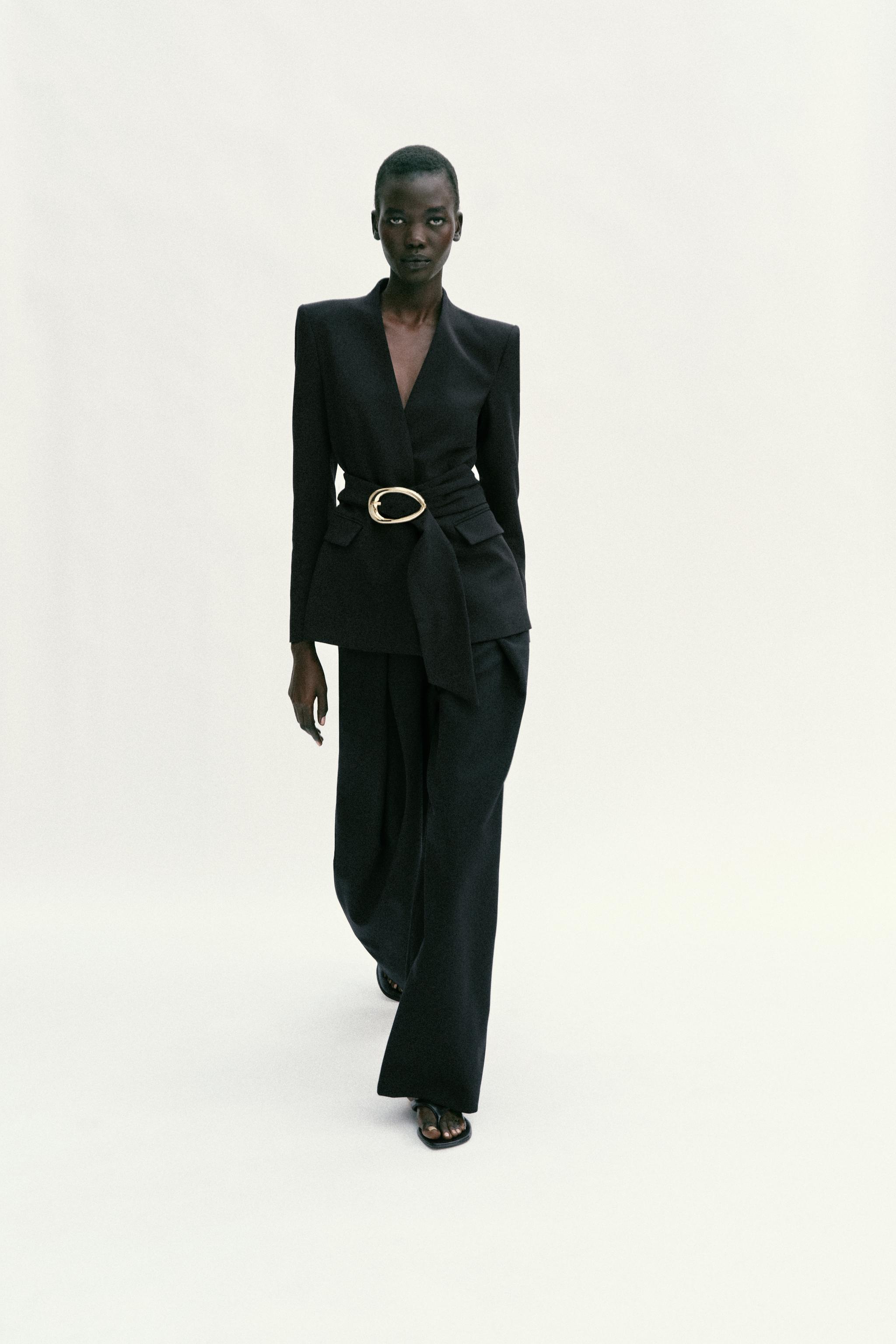 PANTALON TAILLE HAUTE À PINCES